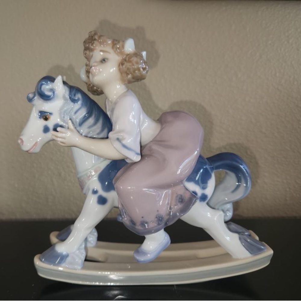 Lladro Faithful Steed #5769 rocking horse statue